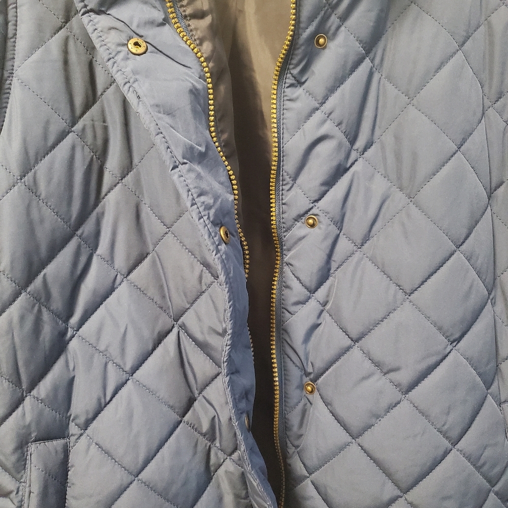 WEATHERPROOF Quilted Women's Coat Jacket Size Medium Navy - Picture 6 of 10